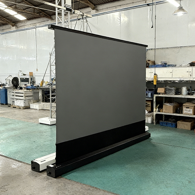 SCREEN PRO Motorized Floor Rising ALR Projector Screen Black Diamond Projection Screen for 4K/8K Long Throw Home Theater