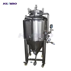 KUNBO 300L 3 BBL ucuz paslanmaz çelik konik Fermenter Unitank