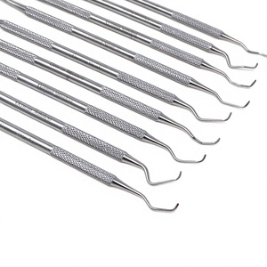 Curettes manuelles en acier inoxydable chirurgical, instruments dentaires, usage hospitalier, ensemble d'instruments de classe I, garantie 1 an - Product Image 4
