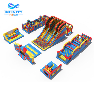 Parc de Trampolines Gonflable Géant de 300 m², Parcours d'Obstacles Pop, Aire de Jeux Extérieure Gonflable à Vendre - Product Image 6
