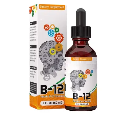 신상품 5000 mcg 에너지 기분 및 신진 대사 증가 메틸 코발라민 B12 비타민 액체 보충제 천연 비타민 B12 방울