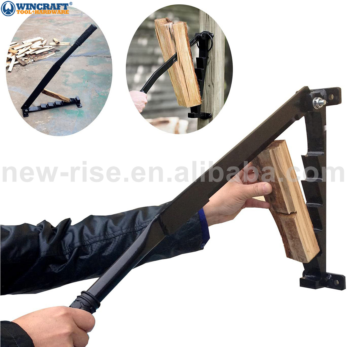 Household cast iron cork fire splitter manual wood splitter log