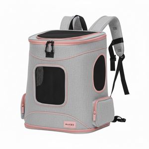Mochila Transportadora de Mascotas Personalizada OEM, Tela Oxford 600D, Ligera, Transpirable, Ventana de Malla para Perros y Gatos, Cierre de Cremallera, para Todas las Estaciones - Product Image 4