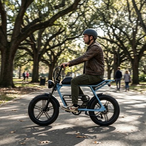 Vélo électrique urbain à gros pneus avec freins à disque doubles, vélo électrique sûr et élégant pour la vie moderne en ville - Product Image 3