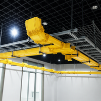 Goulotte optique ignifuge en PVC pour la pose de câbles de centre de données dans la construction industrielle