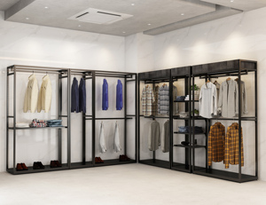 In stile industriale negozio di abbigliamento Boutique Multi-funzionale appendiabiti porta vestiti e appendiabiti - Product Image 3