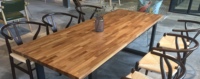 Ensemble table et chaises en chêne - Ensemble complet de salle à manger en bois massif pour la maison et les restaurants, styles modernes et classiques