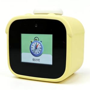 <b>Cube</b> Shape AI Alarm Clock with Soft Night <b>Light</b> & Weather Query Function - Product Image 1