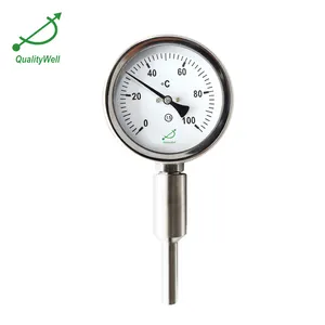 Teknik Mekanik Bimetal Thermometer dengan Thermowell