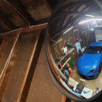 Miroir Convexe Extérieur en Polycarbonate de Sécurité Neuf 100cm/39'' Incassable Orange pour la Circulation
