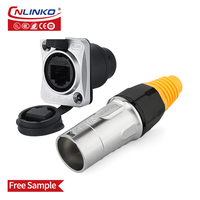 Conector RJ45 Vertical CNLINKO Serie YT, Impermeable, 8P8C, Conector de Tornillo, Terminador de Enchufe RJ45, CAT5e