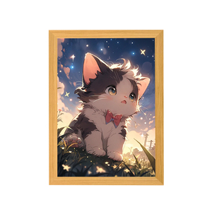 Caja de luz LED de madera <span class=keywords><strong>Hokage</strong></span> con estilo de pintura de simulación de sol, arte de pared de Anime para decoración del hogar en aniversario - Product Image 5
