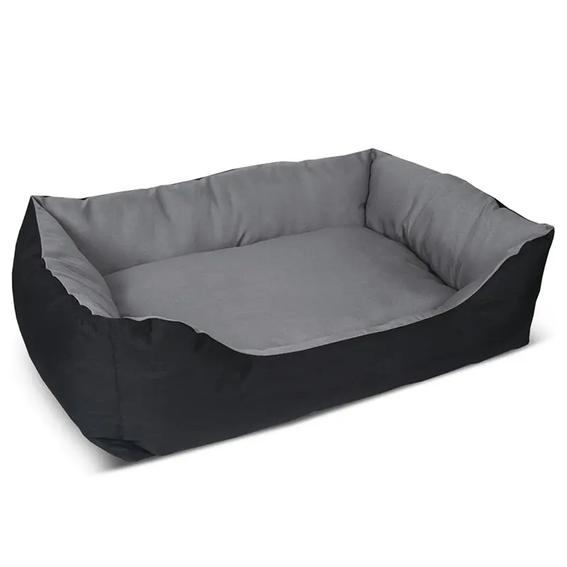 Heavy Duty Wasbaar Zwart Materiaal Hond Slapen Bed Mand