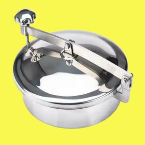 टैंक के लिए 304/316L स्टेनलेस स्टील सैनिटरी लॉकिंग कम दबाव मैनहोल - Product Image 1