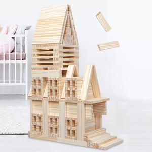 Dominos empilés haut, équilibre de construction intellectuelle pour enfants blocs de bois jouets d'éducation précoce personnalisés. - Product Image 4