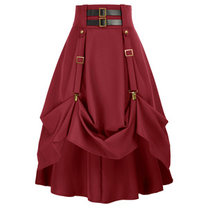 Ropa Medieval, Falda Retro Renacentista, Falda para Festival de Cerveza, Decoración Metálica - Product Image 4