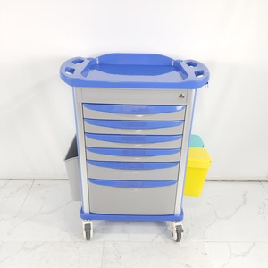 <span class=keywords><strong>Abs</strong></span> Plastic Ziekenhuiswagen Voor Noodbehandelingen Medische Kar Met Anesthesiemedicijn Meubels Voor Medische Noodgevallen - Product Image 1