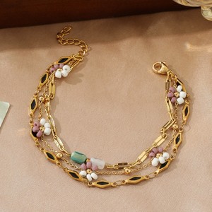 <span class=keywords><strong>Cavigliera</strong></span> da Donna Bohemien in Acrilico Multistrato con Fiori Colorati, Braccialetto Estivo in Acciaio Inossidabile per Ragazze - Product Image 5