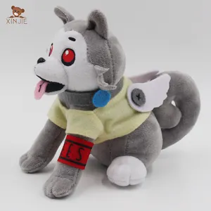Mainan Mewah Anjing Duduk Dibuat Khusus dengan Pakaian Boneka Anjing