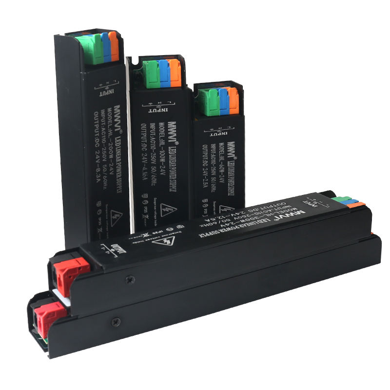 Lixiang LED Ultra-thin Strip Light Transformer 220V to 12V DC 80% Efficiency 20A Output Overcurrent Protection