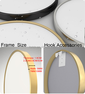 Bulk Order Customized Hotel Bathroom <strong>Mirror</strong> Bulk Order Nordic Style Round Decor Metal <strong>Wall</strong> <strong>Hanging</strong> <strong>Mirror</strong> With Leather Strap - Product Image 6