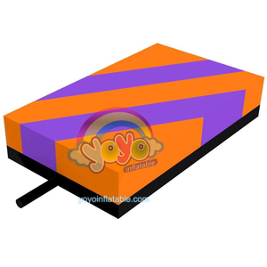 Tapete Inflable Comercial para Saltar, Tapete de Juego Inflable Naranja y Morado para Niños, Equipo de Juego Seguro para Interiores y Exteriores - Product Image 1