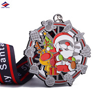 Longzhiyu 17 ans métal sport médailles fabricant personnalisé Harf Marathon finisseur médaille en gros moulé sous pression 5k course médailles
