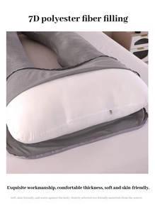 <span class=keywords><strong>Coussin</strong></span> <span class=keywords><strong>de</strong></span> sieste en coton en forme <span class=keywords><strong>de</strong></span> U pour dormir sur le côté, oreiller pour femmes enceintes - Product Image 6