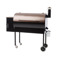 Barbecue fumoir extérieur robuste pour la vente en gros, à granulés de bois, de qualité professionnelle, intégré pour cuisine commerciale