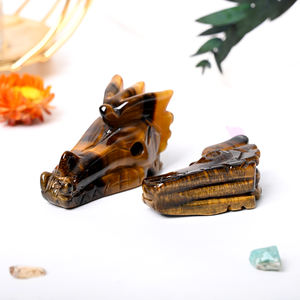 Paling Populer kerajinan kristal energi alami tangan dipoles campuran kristal kepala naga untuk Fengshui - Product Image 5