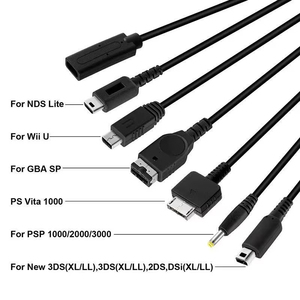 Câble de charge PD Type C 6 en 1 pour <span class=keywords><strong>Nintendo</strong></span> New 3DS XL LL NDSL 2DS GBA SP PSV PSP Wii U, cordon d'alimentation pour console de jeu - Product Image 3