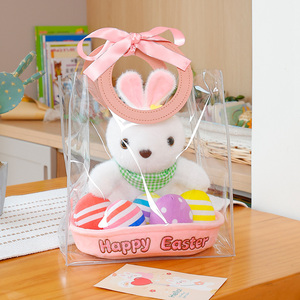 Coniglietti di Peluche Pasquali Super Morbidi da 20cm con Uova di Pasqua - Product Image 3