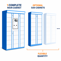 Casillero Inteligente para Limpieza y Lavado de Calzado, Sistema de Cerradura Electrónica de 21 Puertas para Tiendas de Autoservicio y Comunidades Universitarias