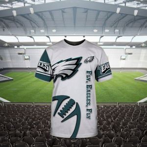Camiseta Deportiva de Poliéster de Manga Corta Unisex de Alta Calidad de los <span class=keywords><strong>Philadelphia</strong></span> Eagles 2025, con los 32 Equipos de Fútbol Americano, Lavable y de Secado Rápido - Product Image 2
