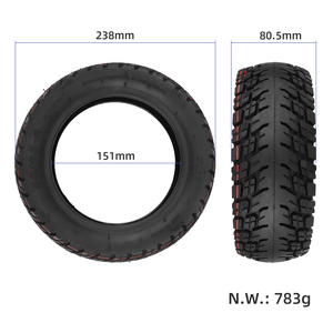 Ulip 80/65-6 Off-Road Tubeless Tire <b>10</b> <b>Inch</b> Wider Thicker For Electric Scooter Accessories - Product Image 2