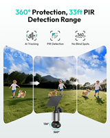 Cámara de Seguridad Inteligente Botslab IQ W510, Sistema Inalámbrico para Exteriores, Reconocimiento de Escenas/Animales por IA, Seguimiento de 360°, Almacenamiento en la Nube CMOS