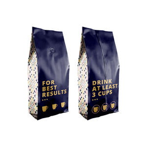Bolsa de café Bolsa de pastel blanca Bolsa de café <span class=keywords><strong>Doypack</strong></span> de papel de aluminio mate personalizado con cremallera - Product Image 4