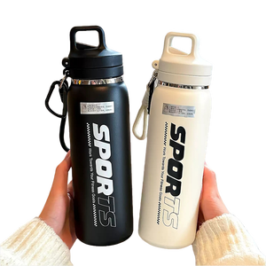 Bouteille isotherme colorée à large ouverture, prête à être expédiée, avec couvercle à ouverture <span class=keywords><strong>rapide</strong></span> <span class=keywords><strong>et</strong></span> sangle - Product Image 6