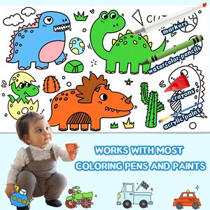 Póster Personalizado <span class=keywords><strong>para</strong></span> <span class=keywords><strong>Colorear</strong></span> <span class=keywords><strong>para</strong></span> Niños, Dibujo de Graffiti con Logotipo Personalizado <span class=keywords><strong>para</strong></span> Pintar y Rellenar de Color, 30x300cm - Product Image 3