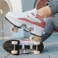 Chaussures de sport décontractées avec roues intégrées, légères, pour le patinage, chaussures de sport pour enfants, chaussures à roulettes