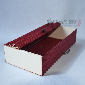 Bamboo Rectangle Box Custom Made Handmade Mooncake Packaging - Product Image 3