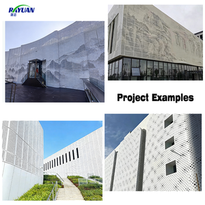 Revêtement en alliage d'aluminium ignifuge avec design perforé personnalisé, façade extérieure résistante aux intempéries pour hôtels, hôpitaux et <span class=keywords><strong>architecture</strong></span> - Product Image 2