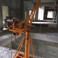 Mini-grue de levage rotative à 360 degrés avec palan électrique pour la construction extérieure et l'industrie