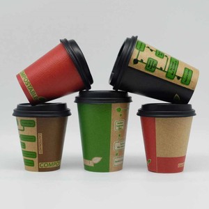 PE Coated Single Side Craft Paper Disposable Cups for Food Packaging Waterproof Custom Printing Factory Direct Supply
