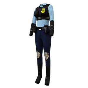 Disfraz de Judy Hopps, Conjunto Completo para Mujer Adulta, Traje de Anime para Conveniones, Chaleco, Top, Leggings, Personaje de Zootopia, 60% Original - Product Image 3