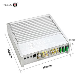 Amplificateur de voiture numérique de <span class=keywords><strong>classe</strong></span> <span class=keywords><strong>D</strong></span> 1200W en gros, X1200.1, super puissance, monoblock en aluminium, DSP intégré, Bluetooth/MP3/radio HD - Product Image 4