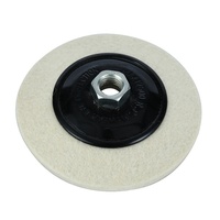 Disque de polissage en feutre 100 % laine de 4'' pour meuleuse d'angle