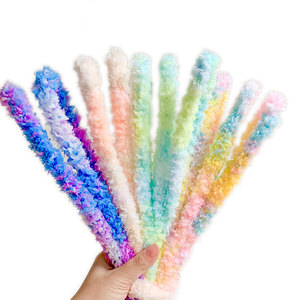 Nettoyants pour tuyaux géants en peluche arc-en-ciel, fournitures d'artisanat, nettoyants pour tuyaux multicolores, fournitures d'artisanat pour projets créatifs DIY - Product Image 1