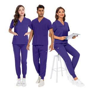 Advanced Moisture-Wicking Medical Uniforms | Precision V-Neck Scrubs 42118 | NiaaHinn OEM Ready Stock or &amp; Surgical <strong>Suites</strong> - Product Image 3