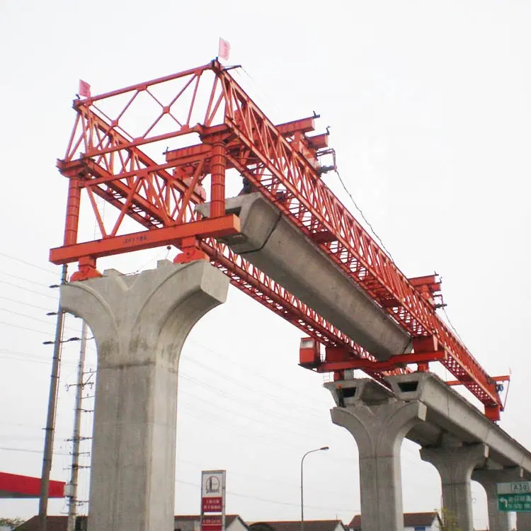 450 900 tonnes 1600t treillis type segmentaire route lrt mrt lancement construction de pont à poutres construction portique machine pour pont